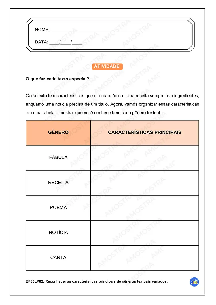 Atividades de Português 5º Ano - Imagem 5