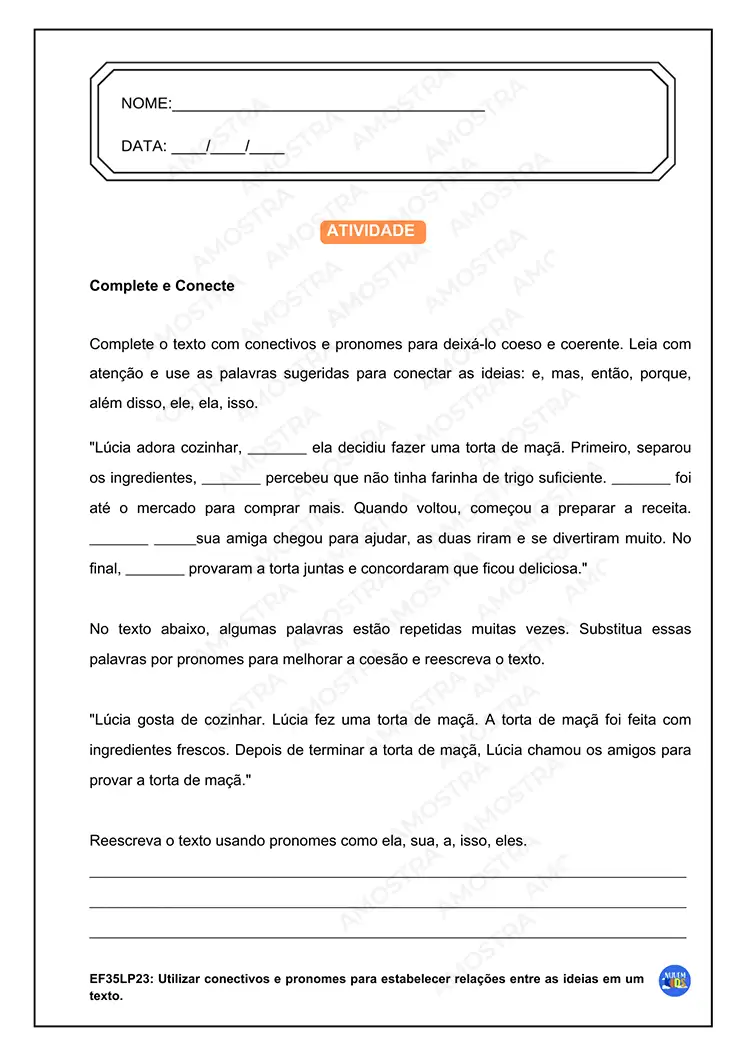 Atividades de Português 5º Ano - Imagem 6