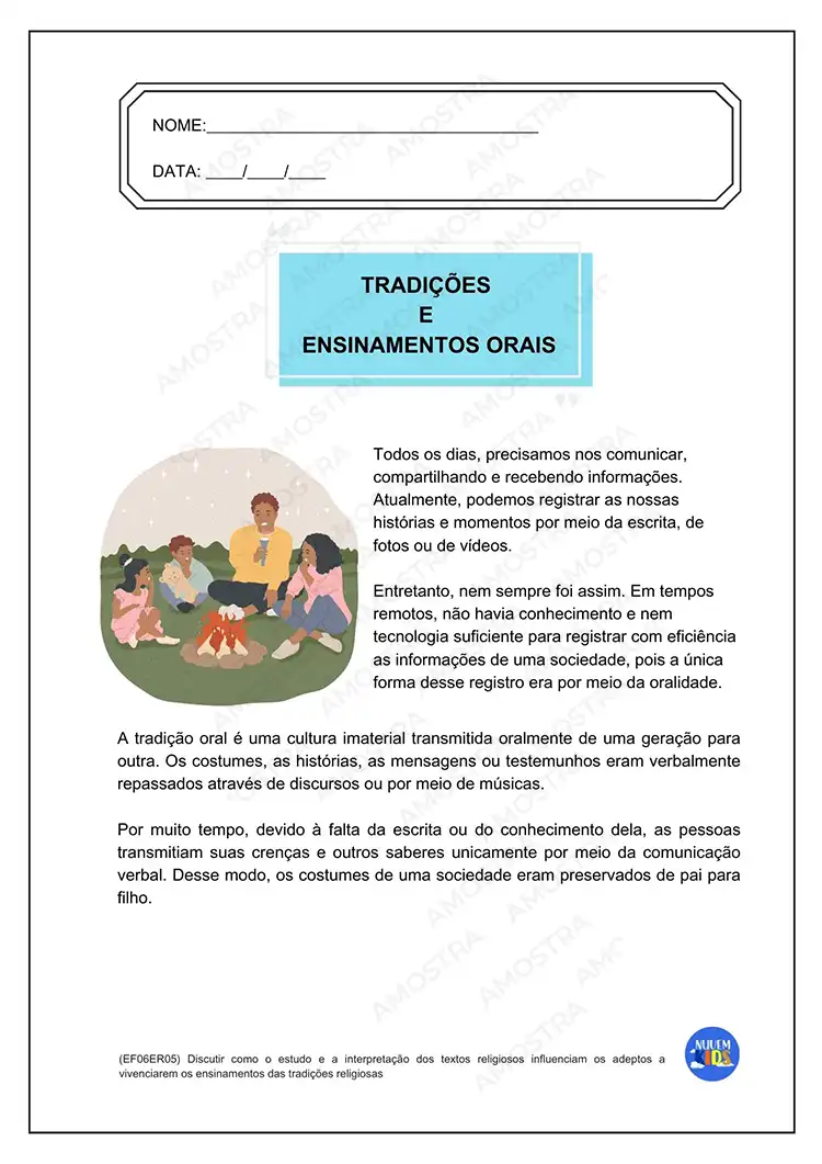 Atividades de Ensino Religioso 6º ao 9º Ano - Imagem 3