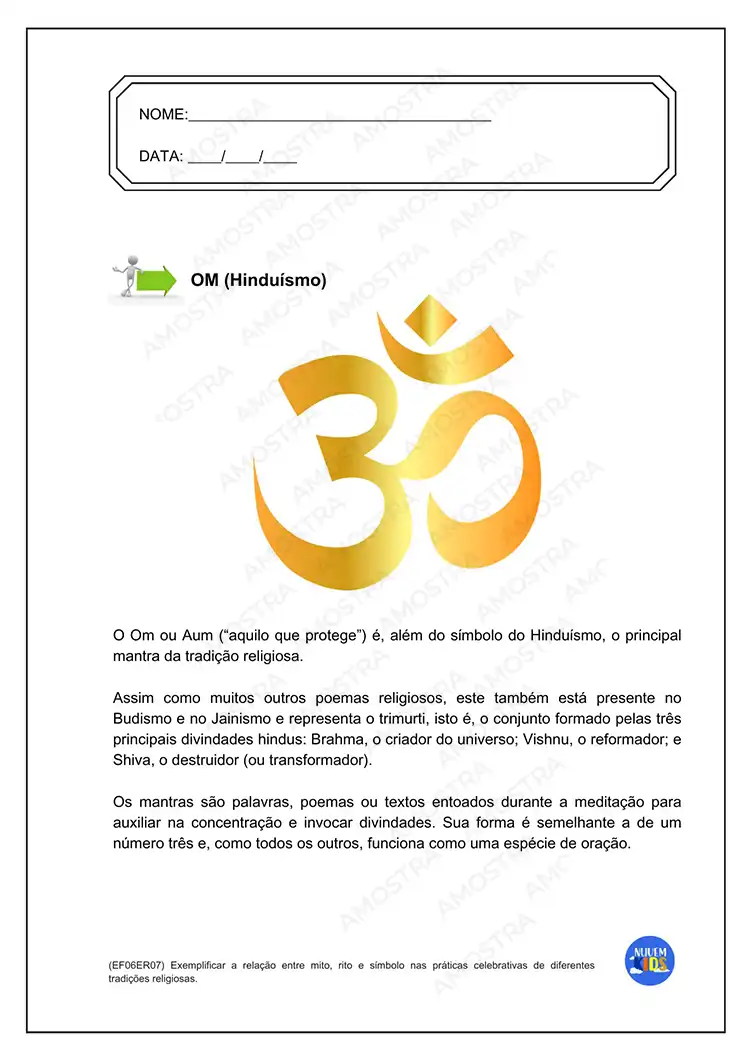 Atividades de Ensino Religioso 6º ao 9º Ano - Imagem 2