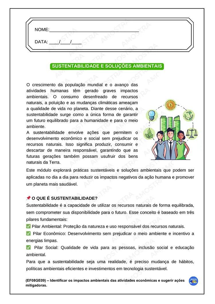 Atividades de Meio Ambiente 6º ao 9º Ano - Imagem 4