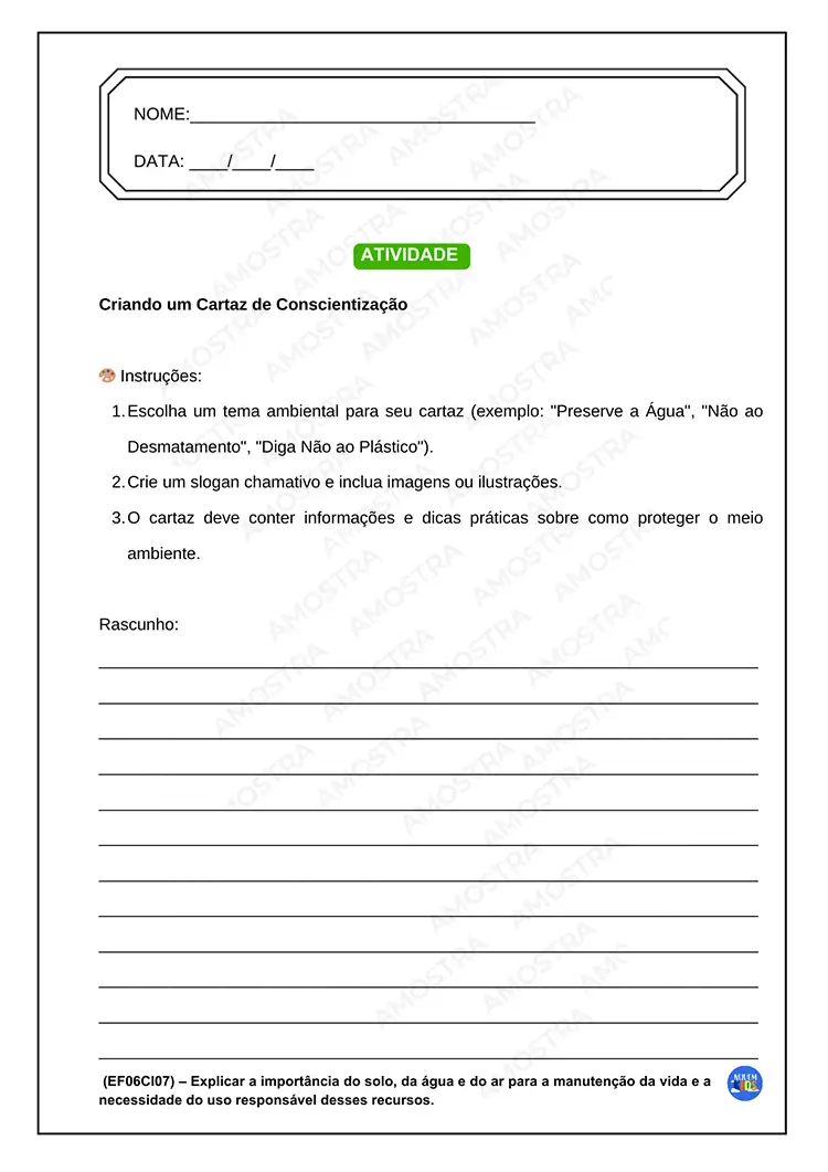 Atividades de Meio Ambiente 6º ao 9º Ano - Imagem 7