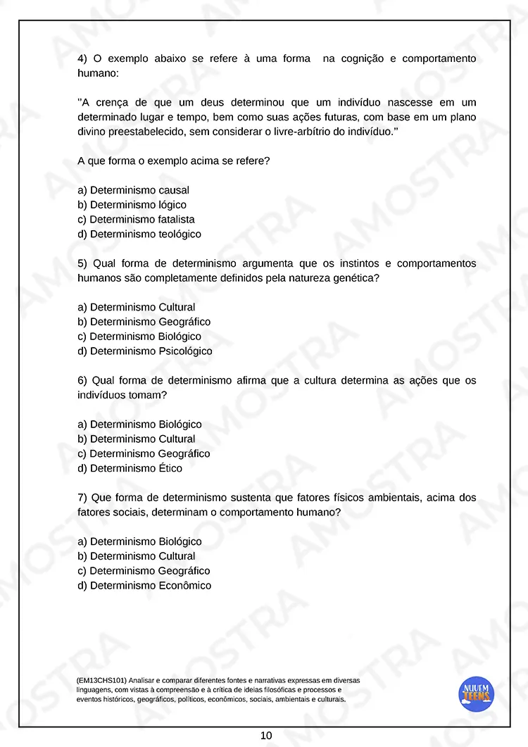 Atividades de Filosofia Ensino Médio - Imagem 6
