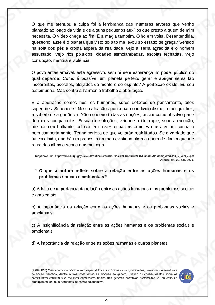 Atividades para Gêneros Textuais 6º ao 9º Ano - Imagem 4