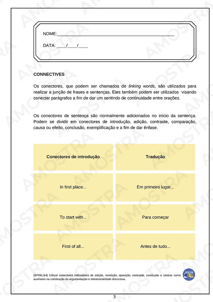 Kit de Atividades para Inglês 6º ao 9º Ano - Imagem 2