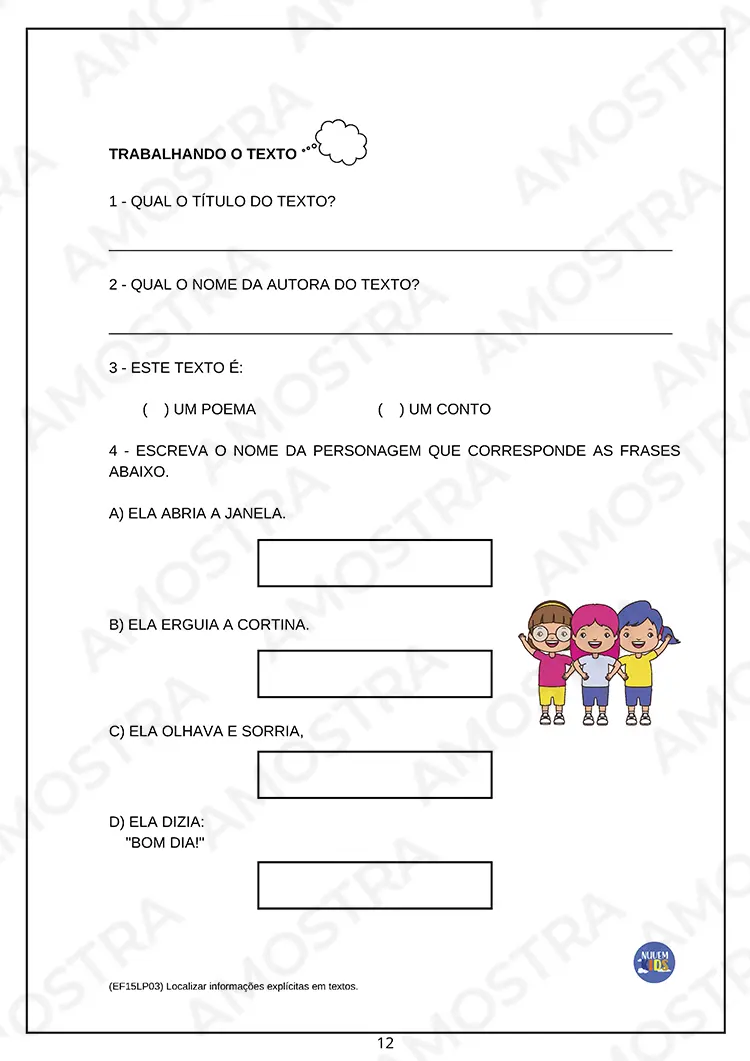 Atividades de Interpretação Textual para Fundamental 1 - Imagem 5