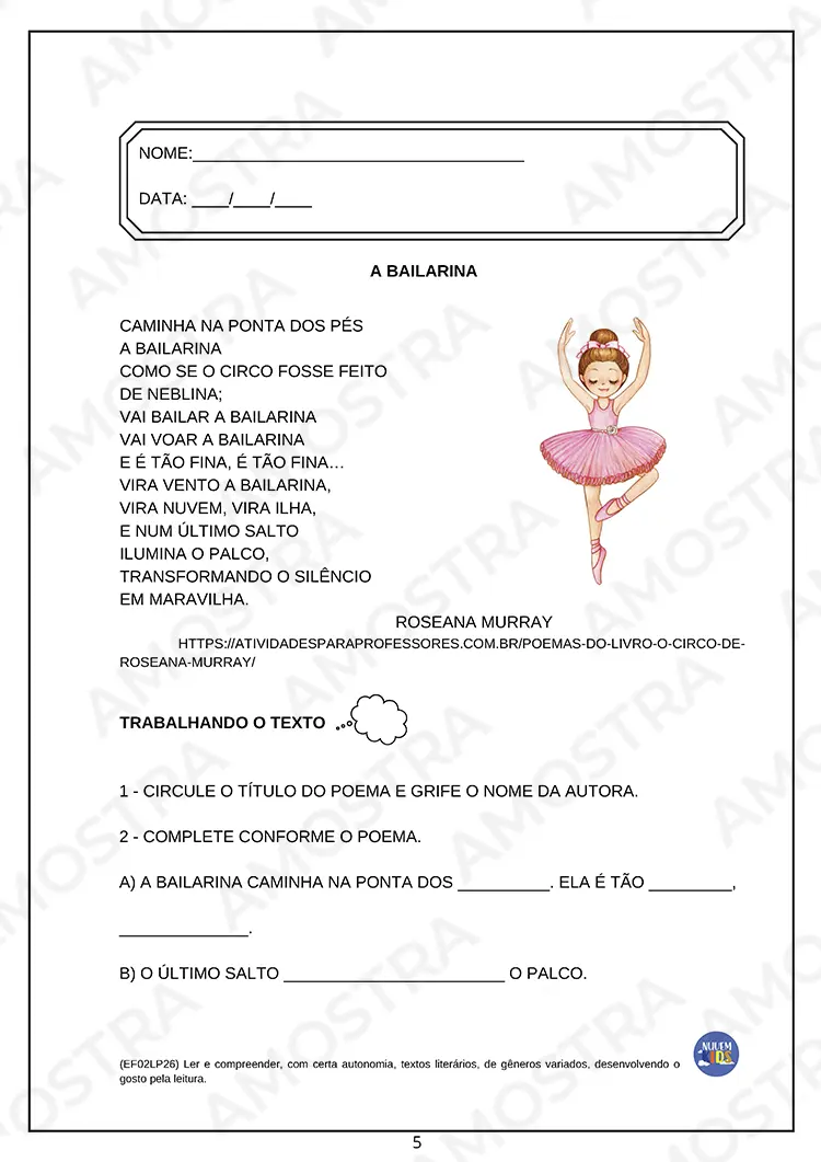Atividades de Interpretação Textual para Fundamental 1 - Imagem 6