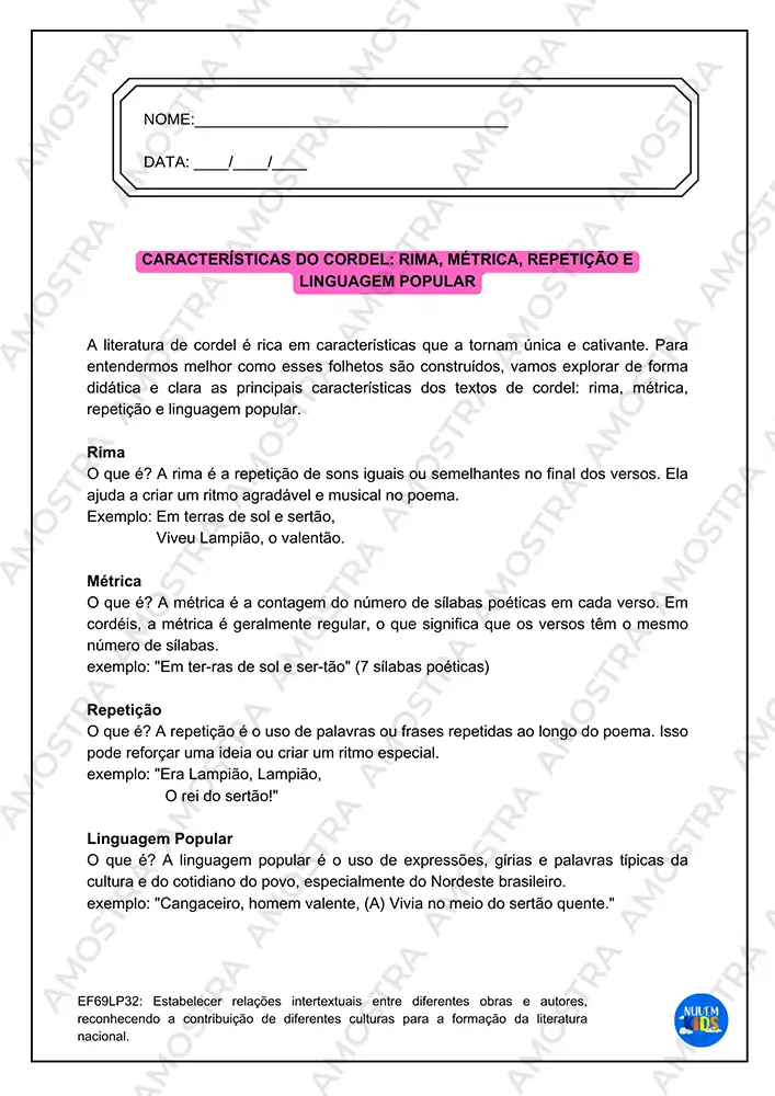 Literatura de Cordel 6º ao 9º Ano - Imagem 4