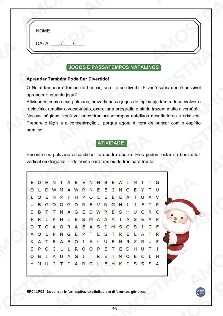 Atividades Natalinas para Fundamental 1 - Imagem 6