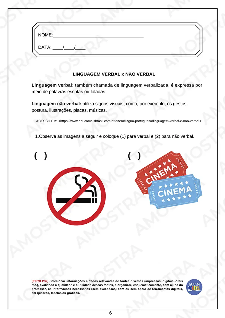 Kit de Atividades para Português 6º ao 9º Ano - Imagem 7