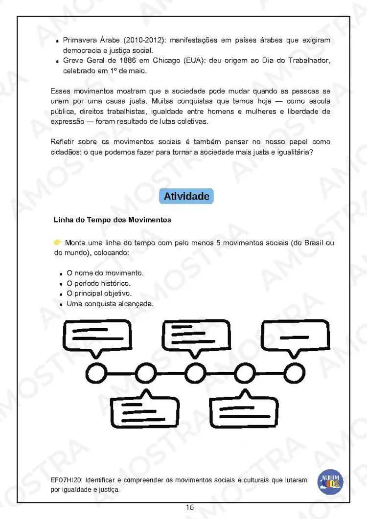 Atividades de Projeto Sociocultural para Fundamental 2 - Imagem 5