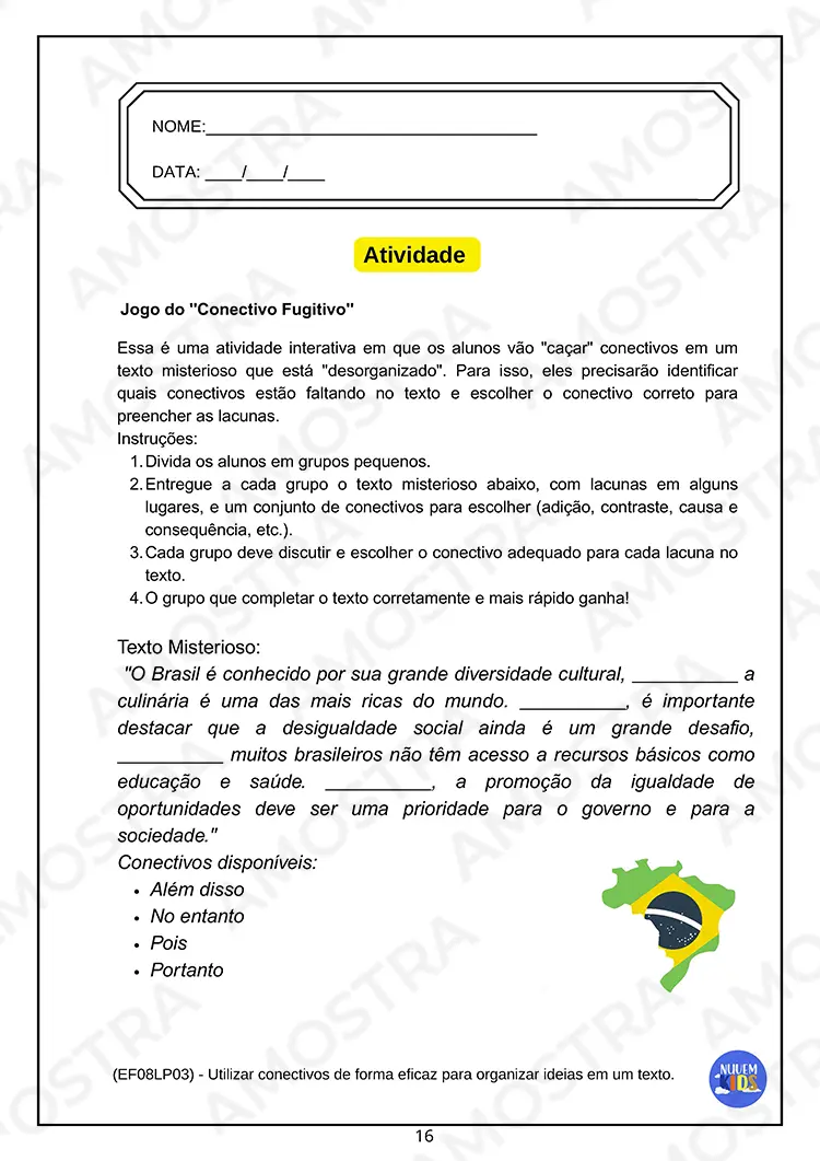 Atividades de Redação 6º ao 9º ano - Imagem 6