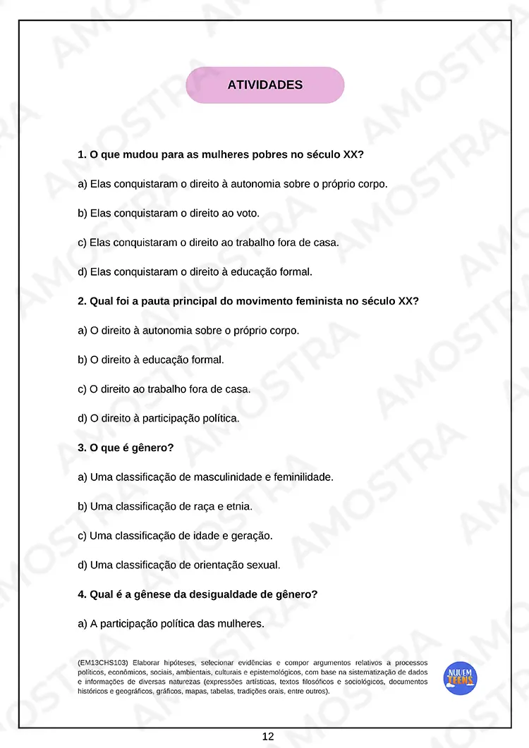 Atividades de Sociologia Ensino Médio - Imagem 5
