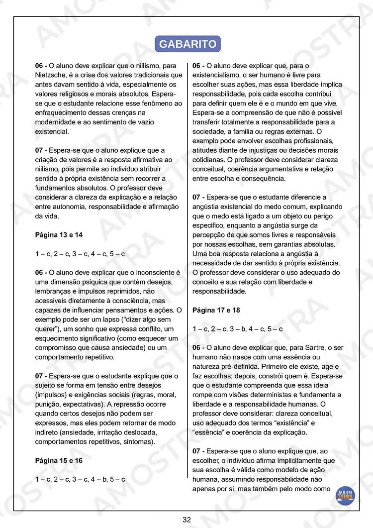 Avaliações de Filosofia Ensino Médio - Imagem 5