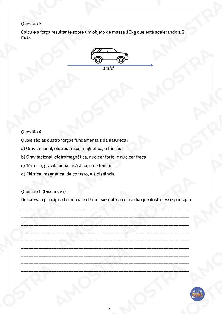 Avaliações de Física Ensino Médio - Imagem 6