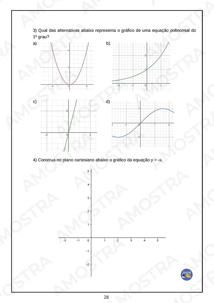 Avaliações de Matemática 6º ao 9º Ano - Imagem 4