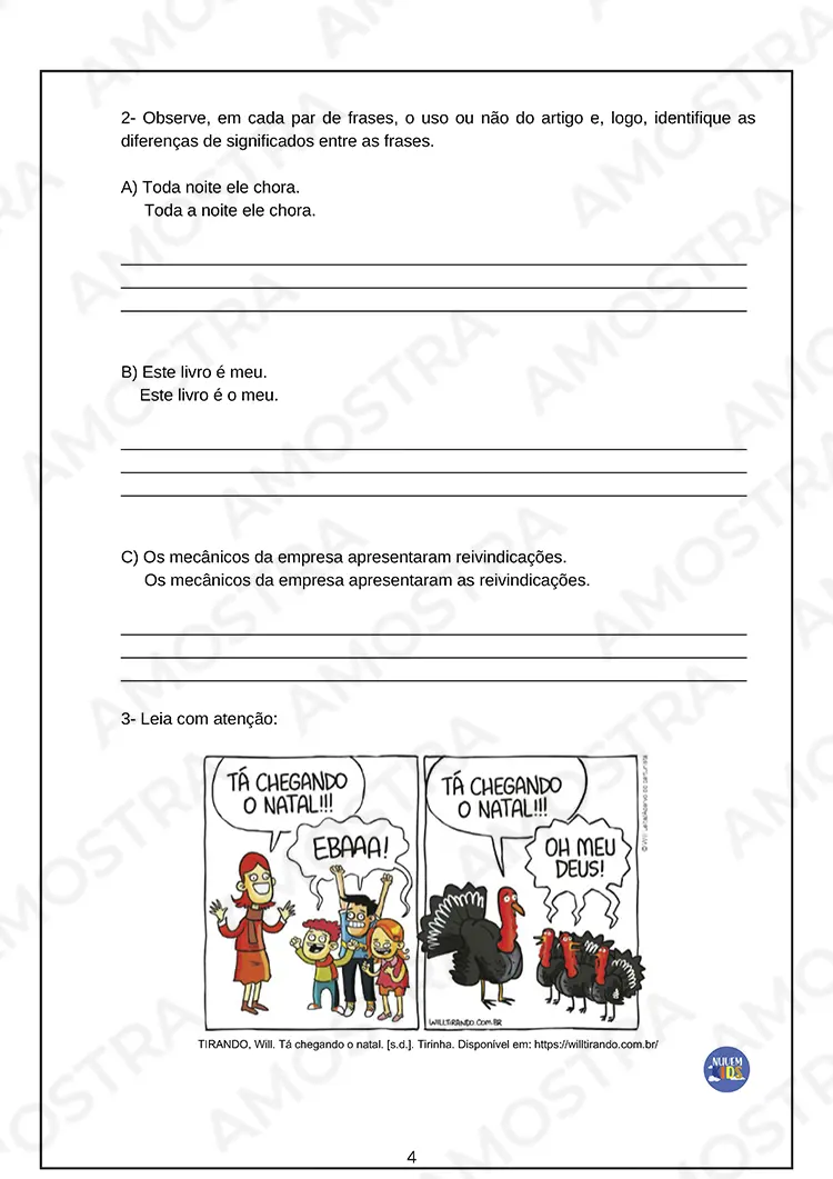 Avaliações de Português 6º ao 9º Ano - Imagem 3