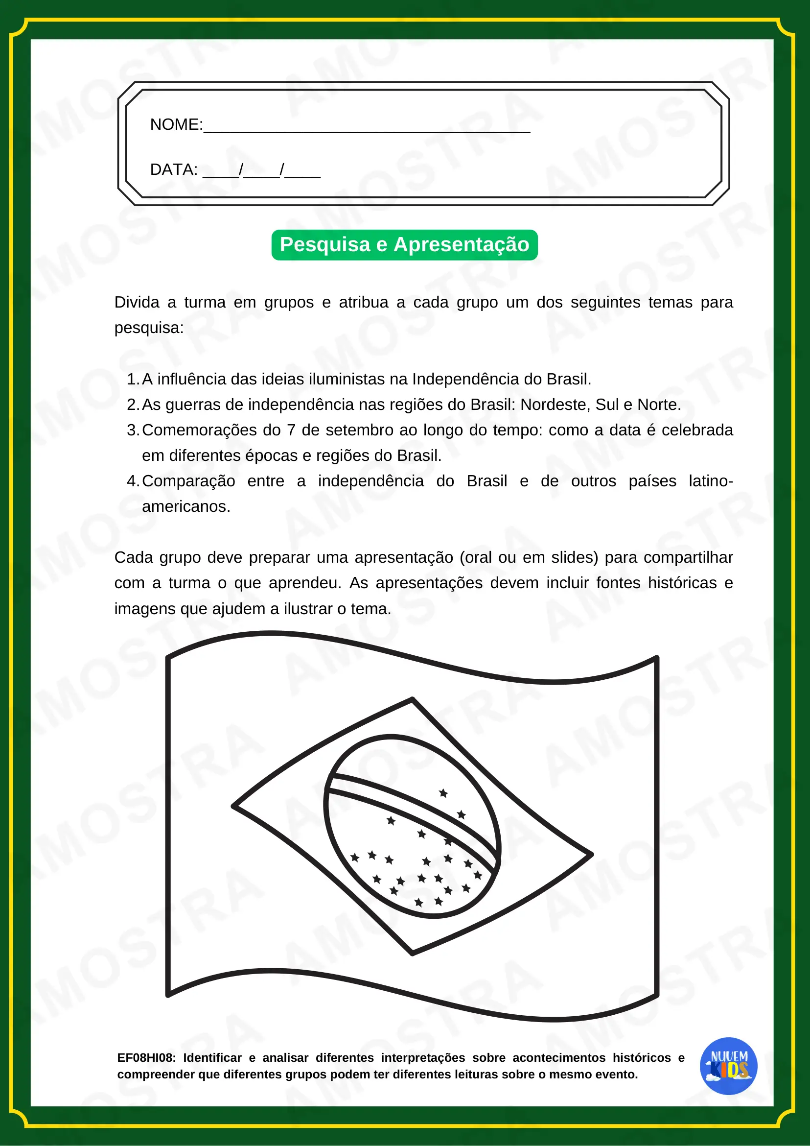 Brinde Atividades 7 de Setembro - Imagem 2