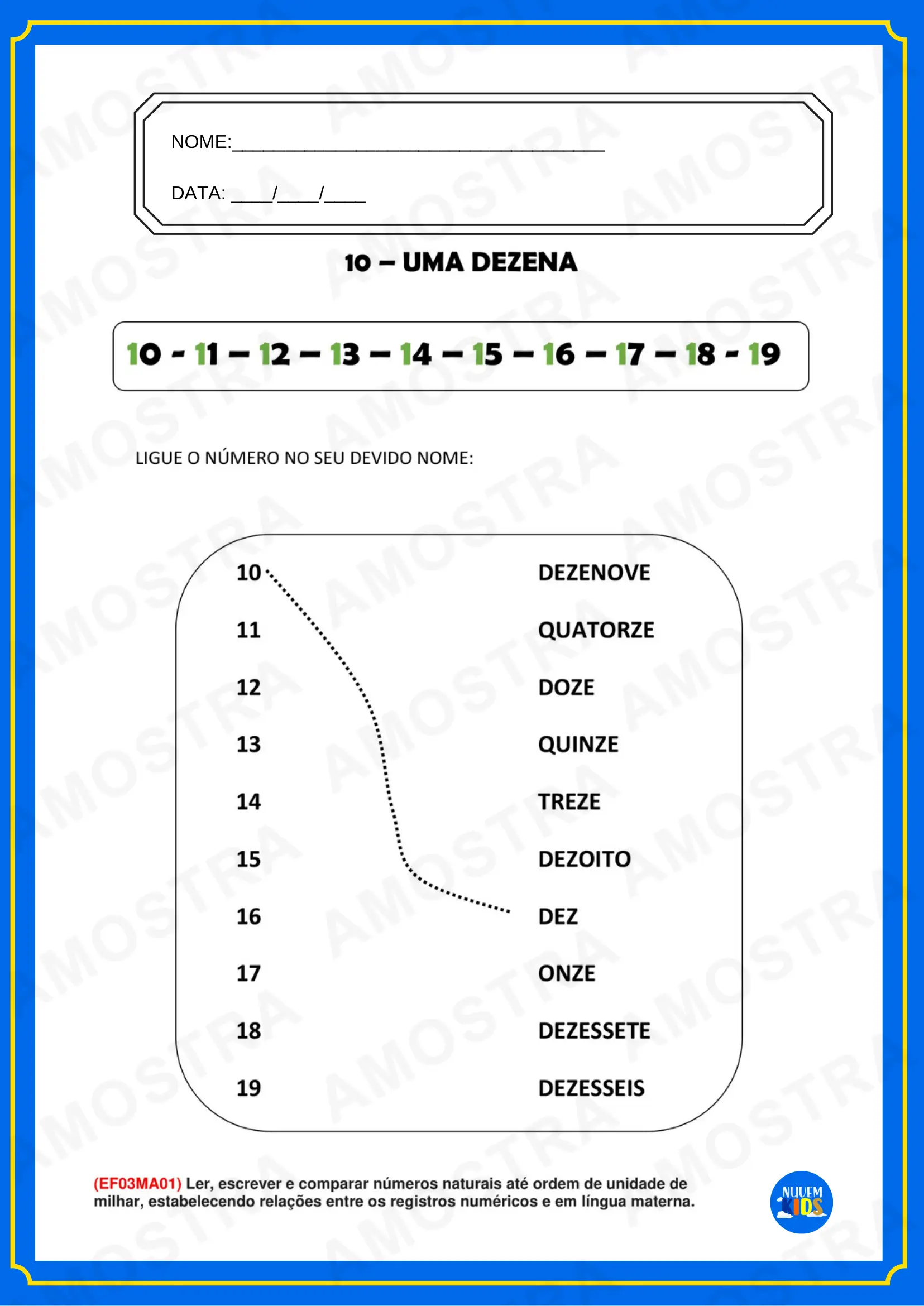 Brinde Atividades de Matemática para Alfabetização - Imagem 3