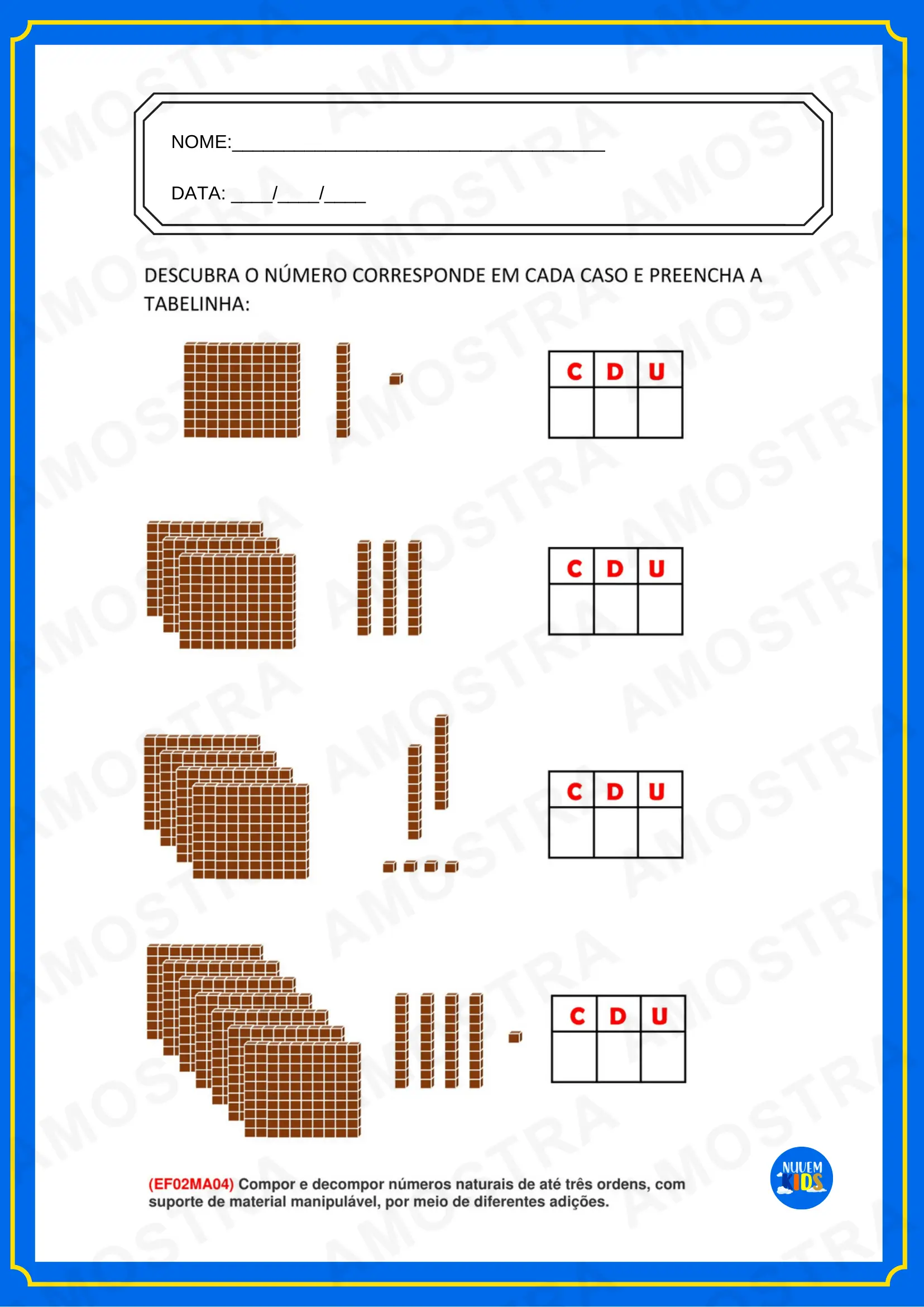 Brinde Atividades de Matemática para Alfabetização - Imagem 4