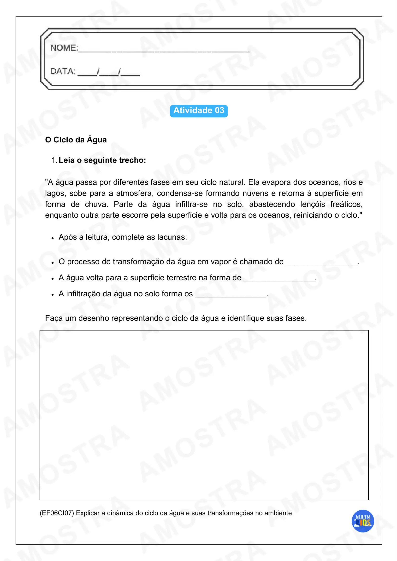 Brinde Atividades do Dia da Água – 22 de Março - Imagem 1