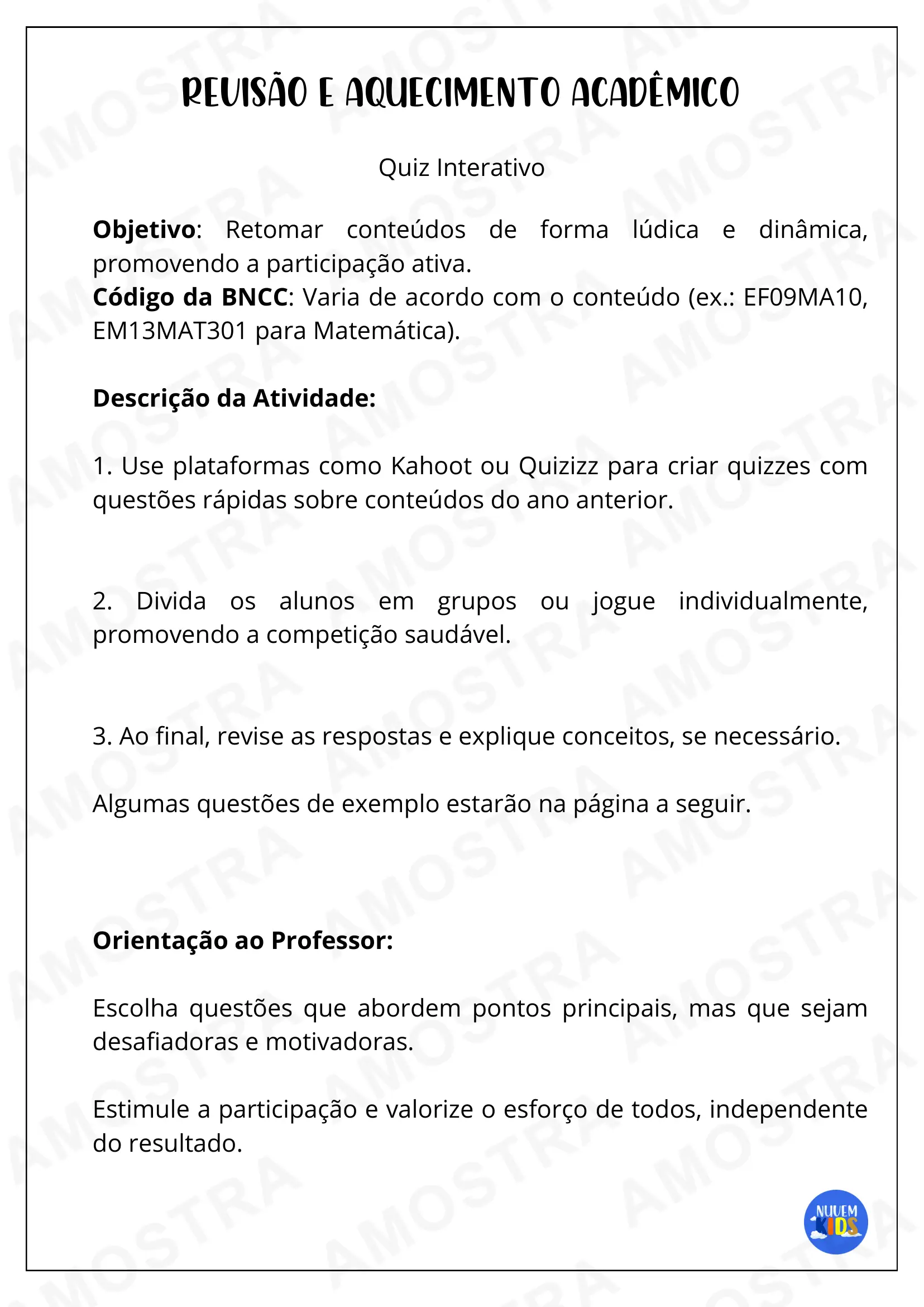 Brinde Atividades Dinâmicas de Volta às Aulas - Imagem 2