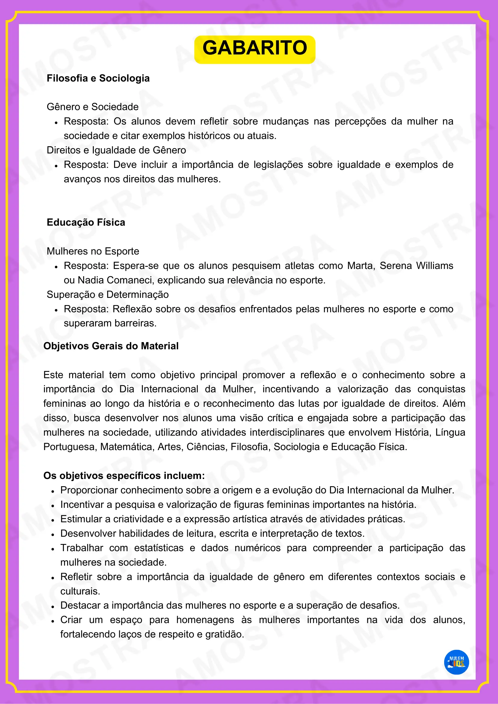 Brinde Atividades do Dia da Mulher – 8 de Março - Imagem 4