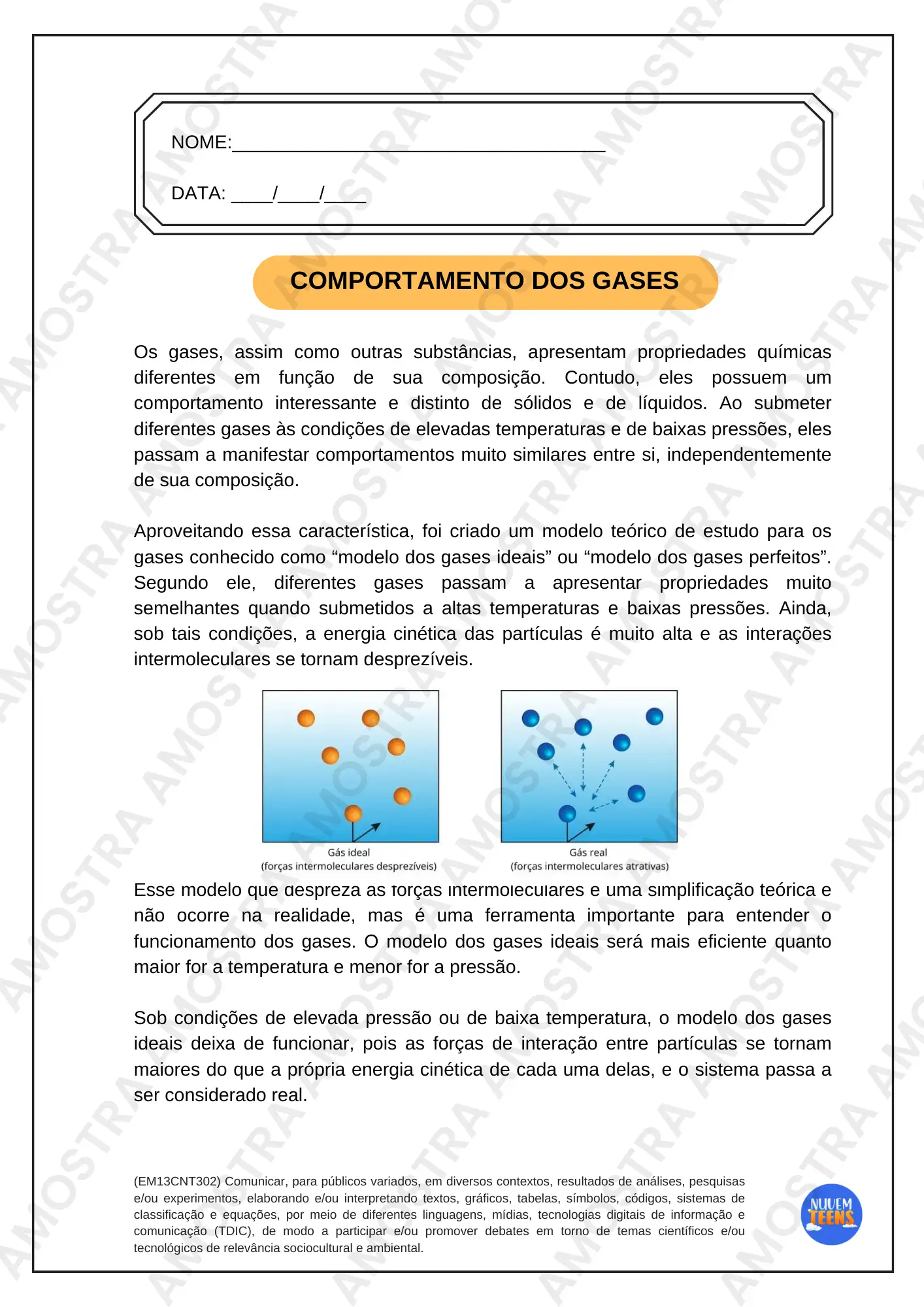 Atividades de Química Ensino Médio - Imagem 8