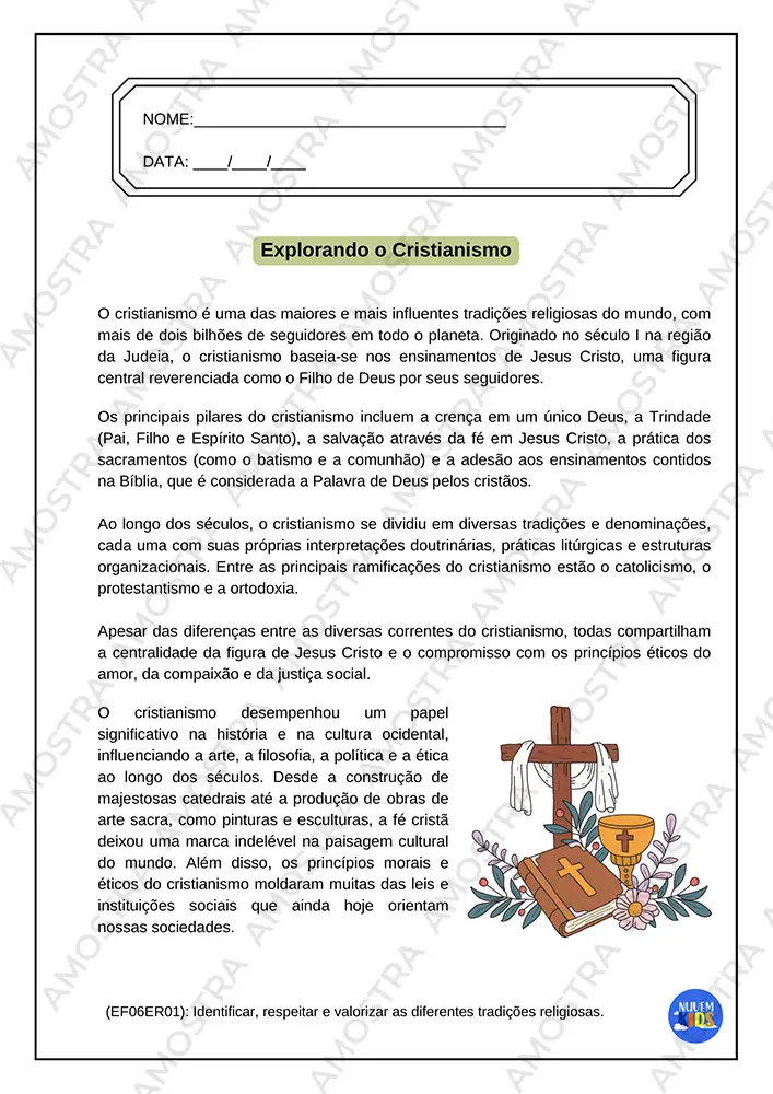 Atividades de Tradições Religiosas 6º ao 9º Ano - Imagem 3