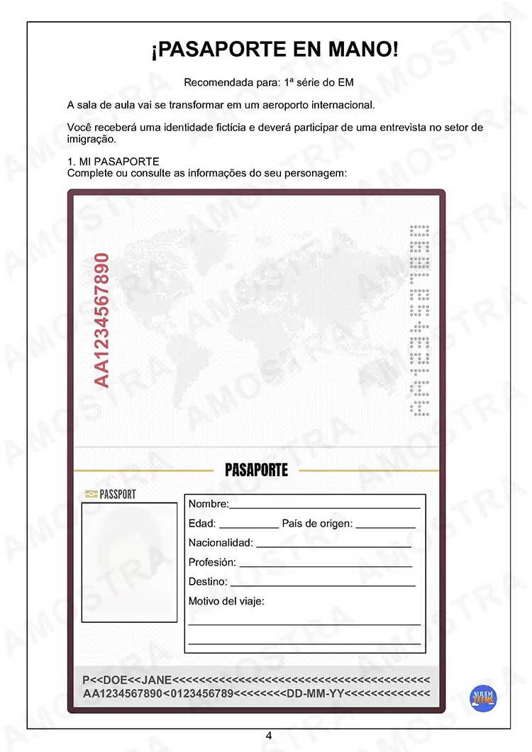 Atividades de Dinâmicas de Espanhol para Ensino Médio - Imagem 6