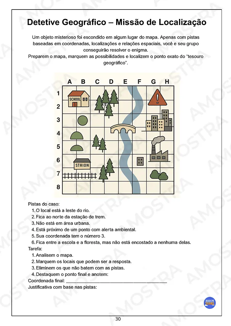 Atividades de Dinâmicas de Geografia 1ª a 3ª Série - Imagem 2