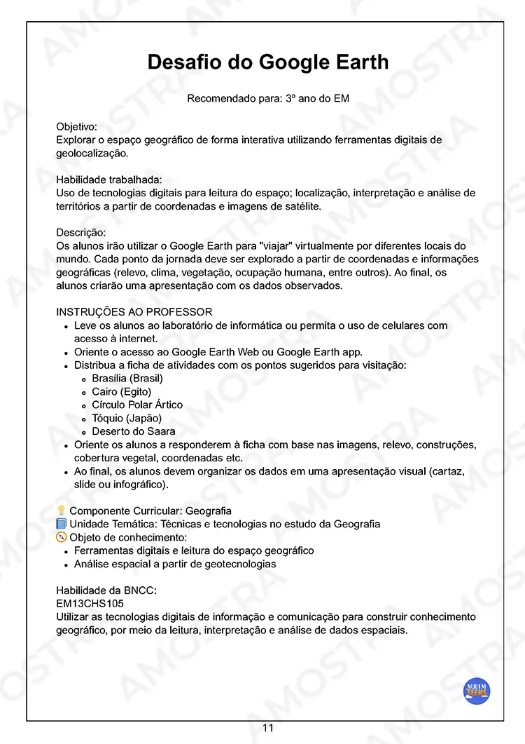 Atividades de Dinâmicas de Geografia 1ª a 3ª Série - Imagem 3