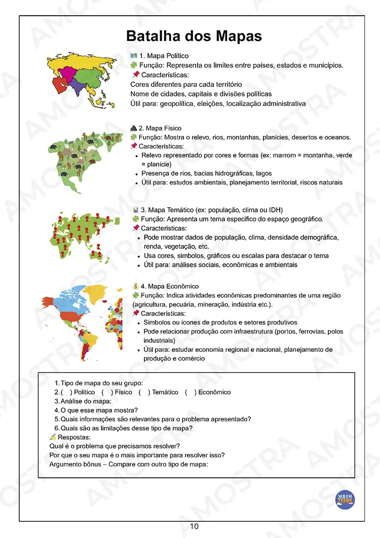 Atividades de Dinâmicas de Geografia 1ª a 3ª Série - Imagem 6