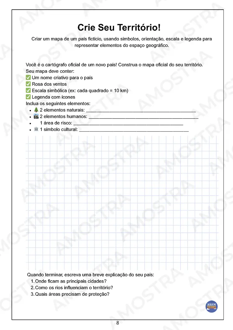 Atividades de Dinâmicas de Geografia 1ª a 3ª Série - Imagem 5