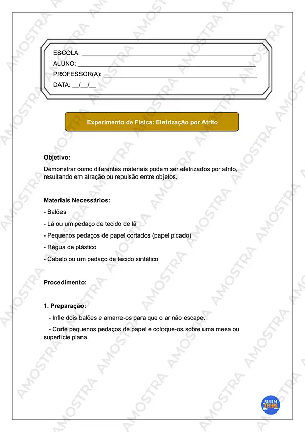 Experimentos de Física Ensino Médio - Imagem 2