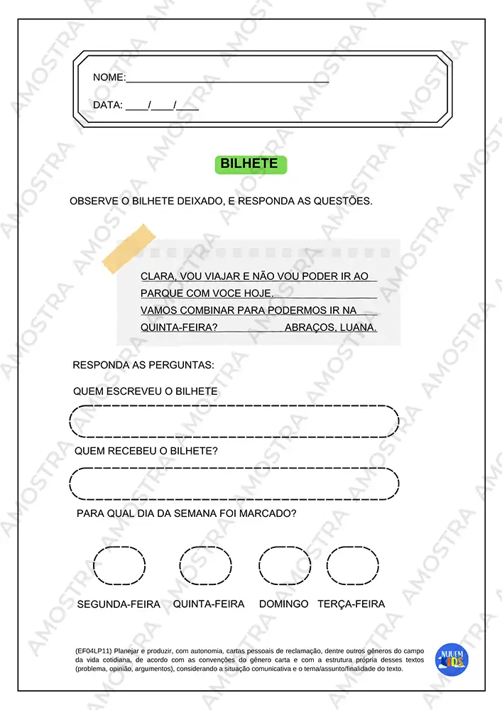 Atividades de Gêneros Textuais para o 4º e 5º ano - Imagem 6