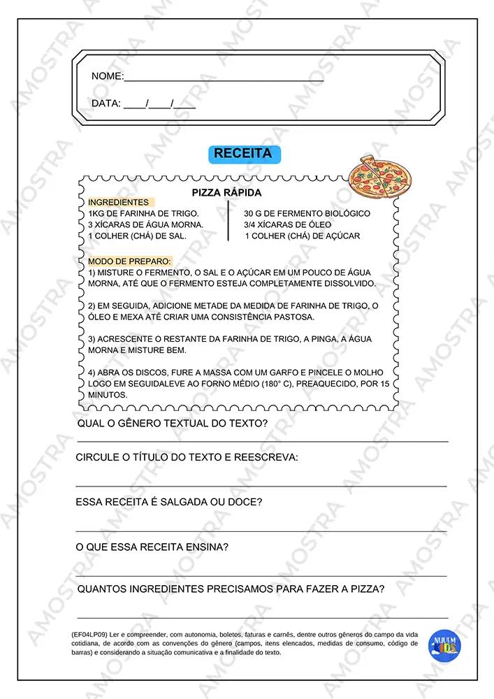 Atividades de Gêneros Textuais para o 4º e 5º ano - Imagem 7
