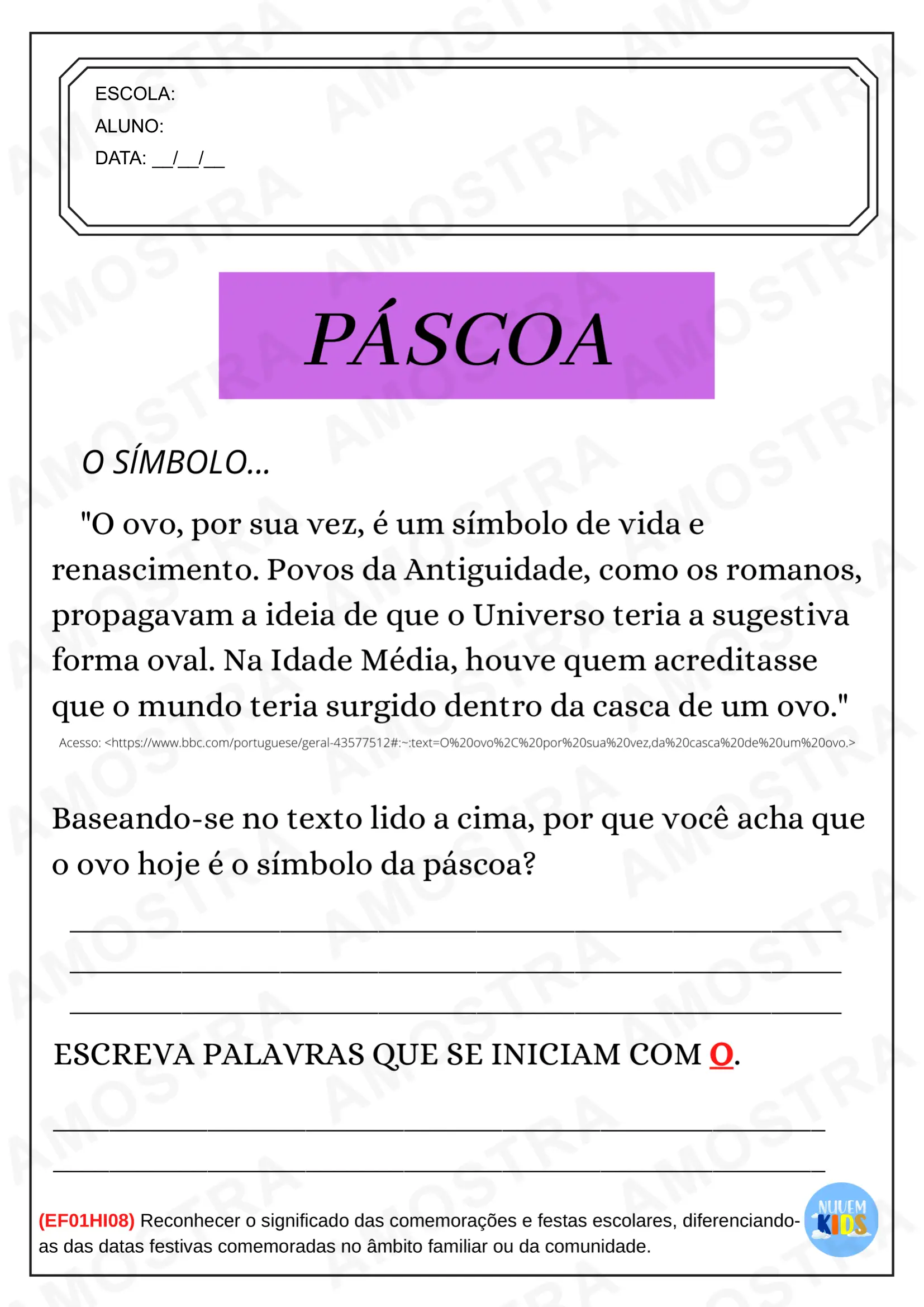 Atividades de Páscoa Séries Iniciais - Imagem 8