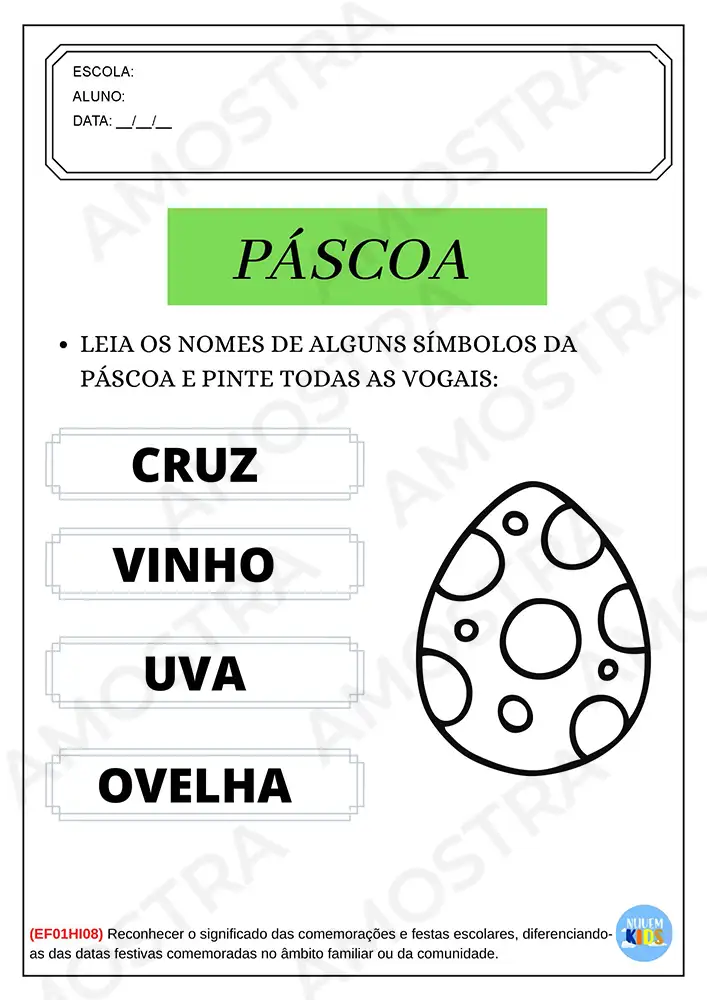 Atividades de Páscoa Séries Iniciais - Imagem 5