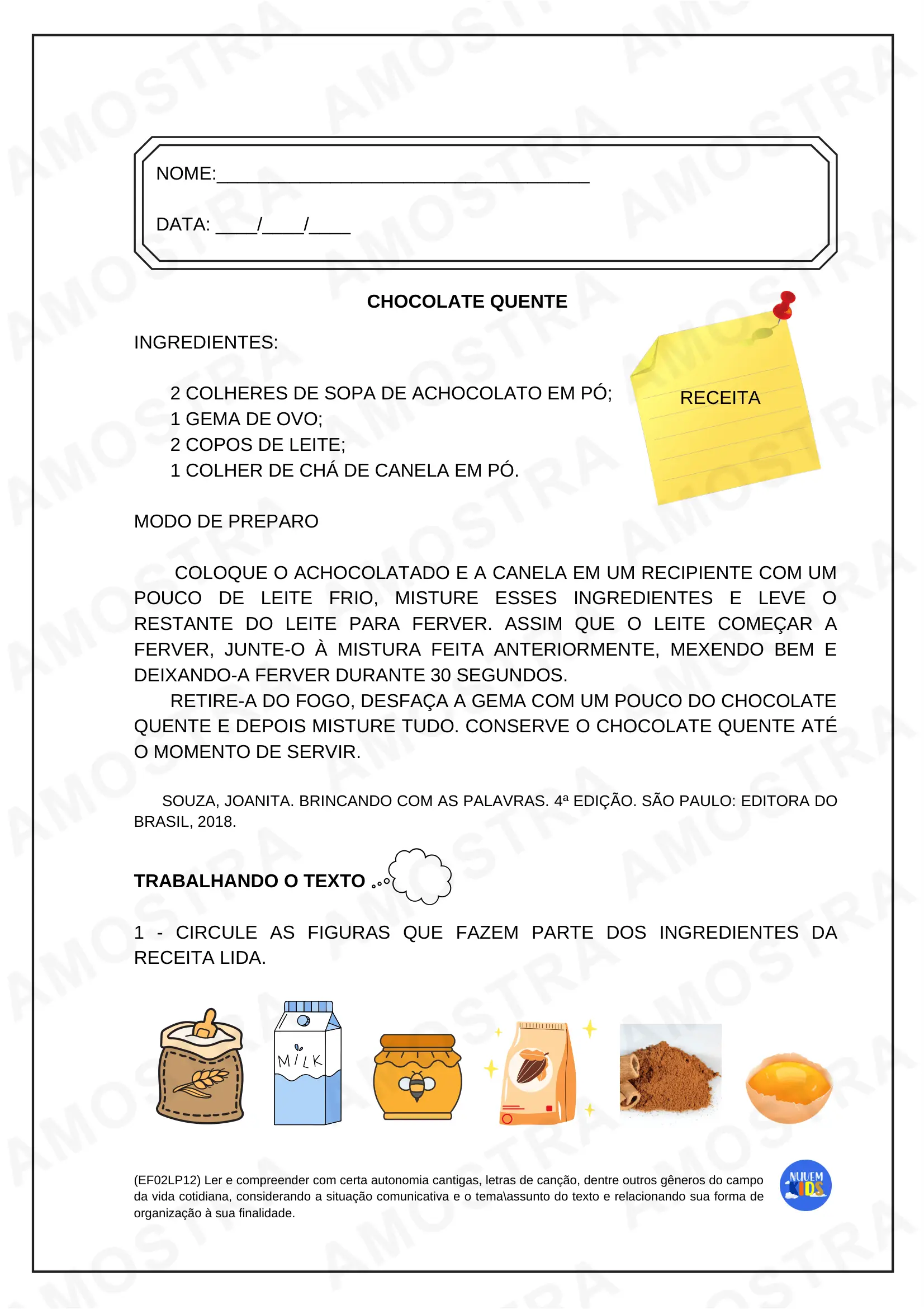 Atividades de Interpretação Textual para Fundamental 1 - Imagem 10