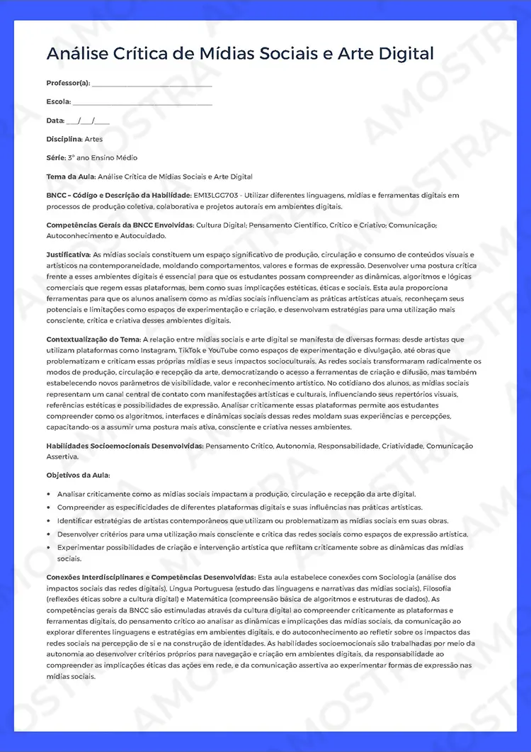Planejamentos de Aula Arte 1ª a 3ª Série - Imagem 4