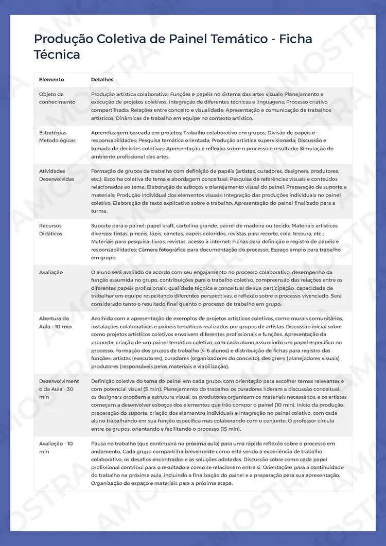 Planejamentos de Aula Arte 6º ao 9º Ano - Imagem 5