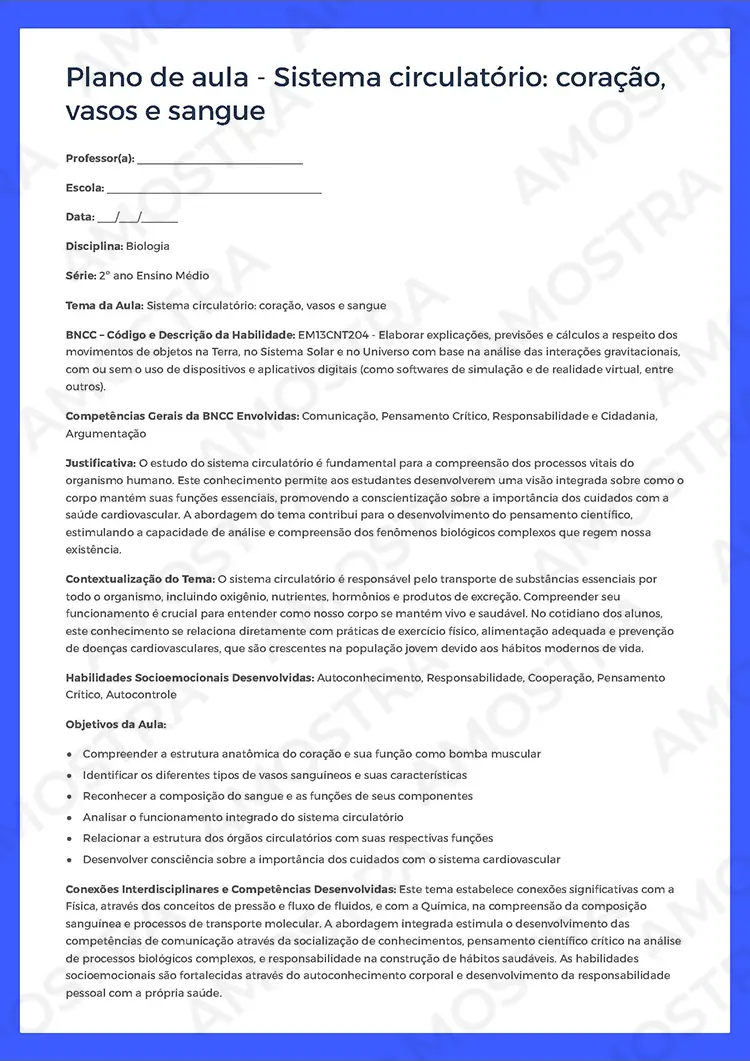 Planejamentos de Aula Biologia 1ª a 3ª Série - Imagem 6