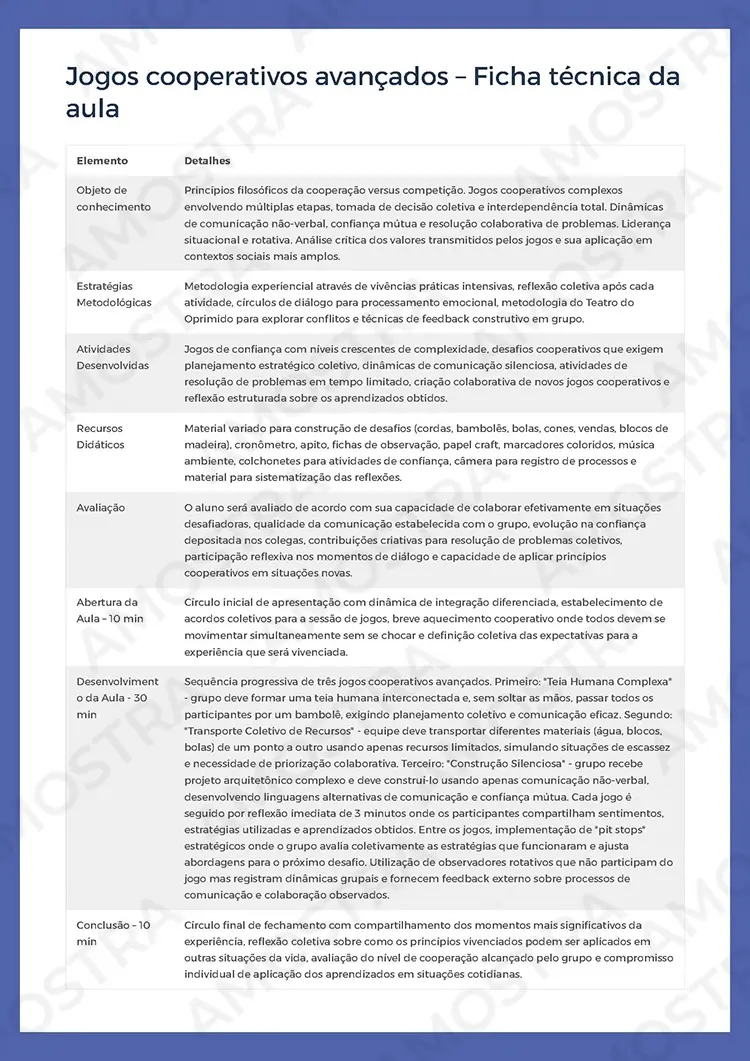 Planejamentos de Aula Educação Física 1ª a 3ª Série - Imagem 5