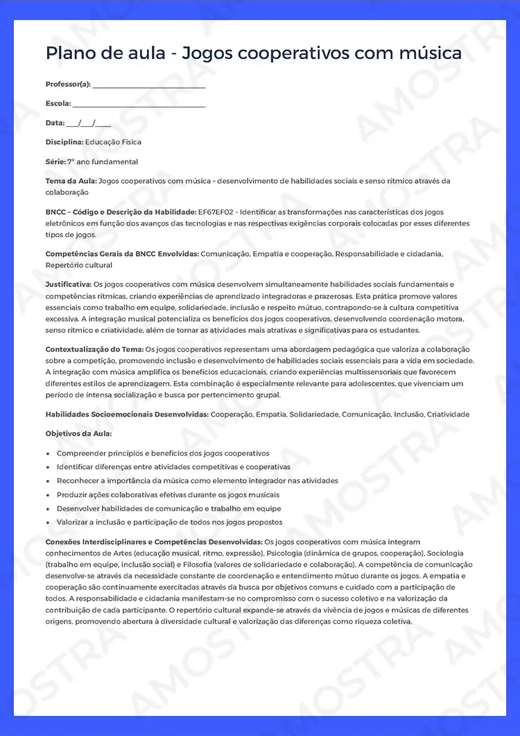 Planejamentos de Aula Educação Física 6º ao 9º Ano - Imagem 5