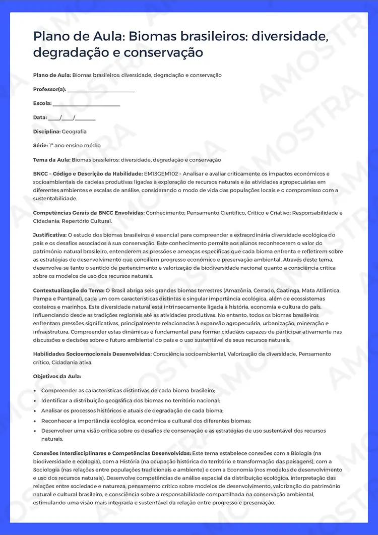 Planejamentos de Aula Geografia 1ª a 3ª Série - Imagem 2
