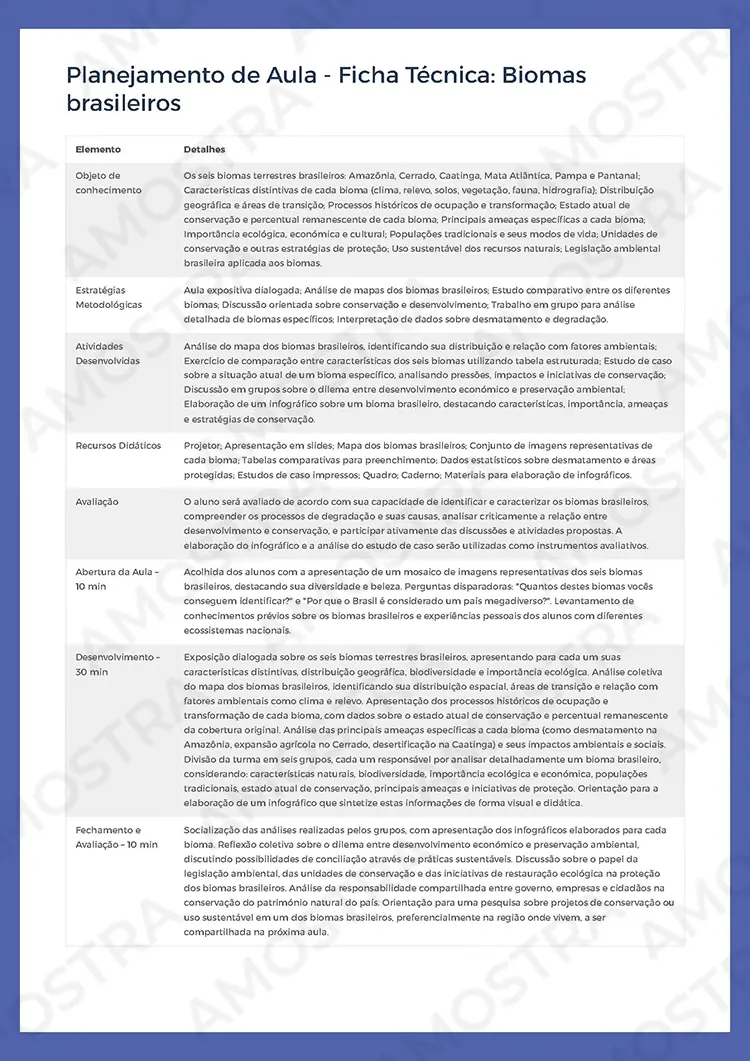 Planejamentos de Aula Geografia 1ª a 3ª Série - Imagem 7