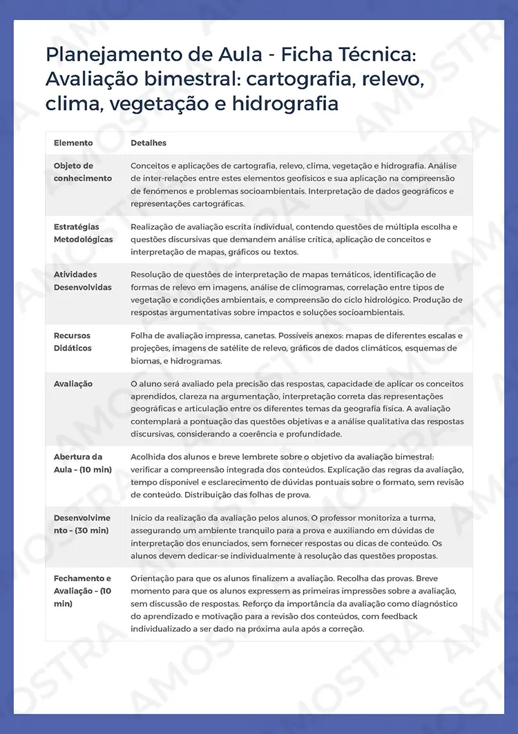 Planejamentos de Aula Geografia 1ª a 3ª Série - Imagem 5
