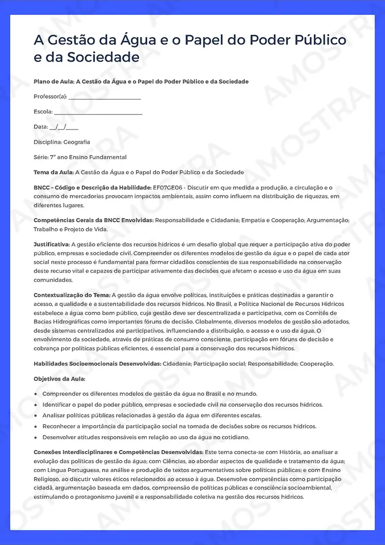 Planejamentos de Aula Geografia 6º ao 9º Ano - Imagem 2
