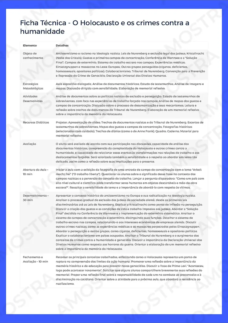 Planejamentos de Aula História 1ª a 3ª Série - Imagem 6